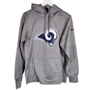 NIKE LA RAMS NFL TEAM ISSUED HOODIE SWEATSHIRT, Sz S